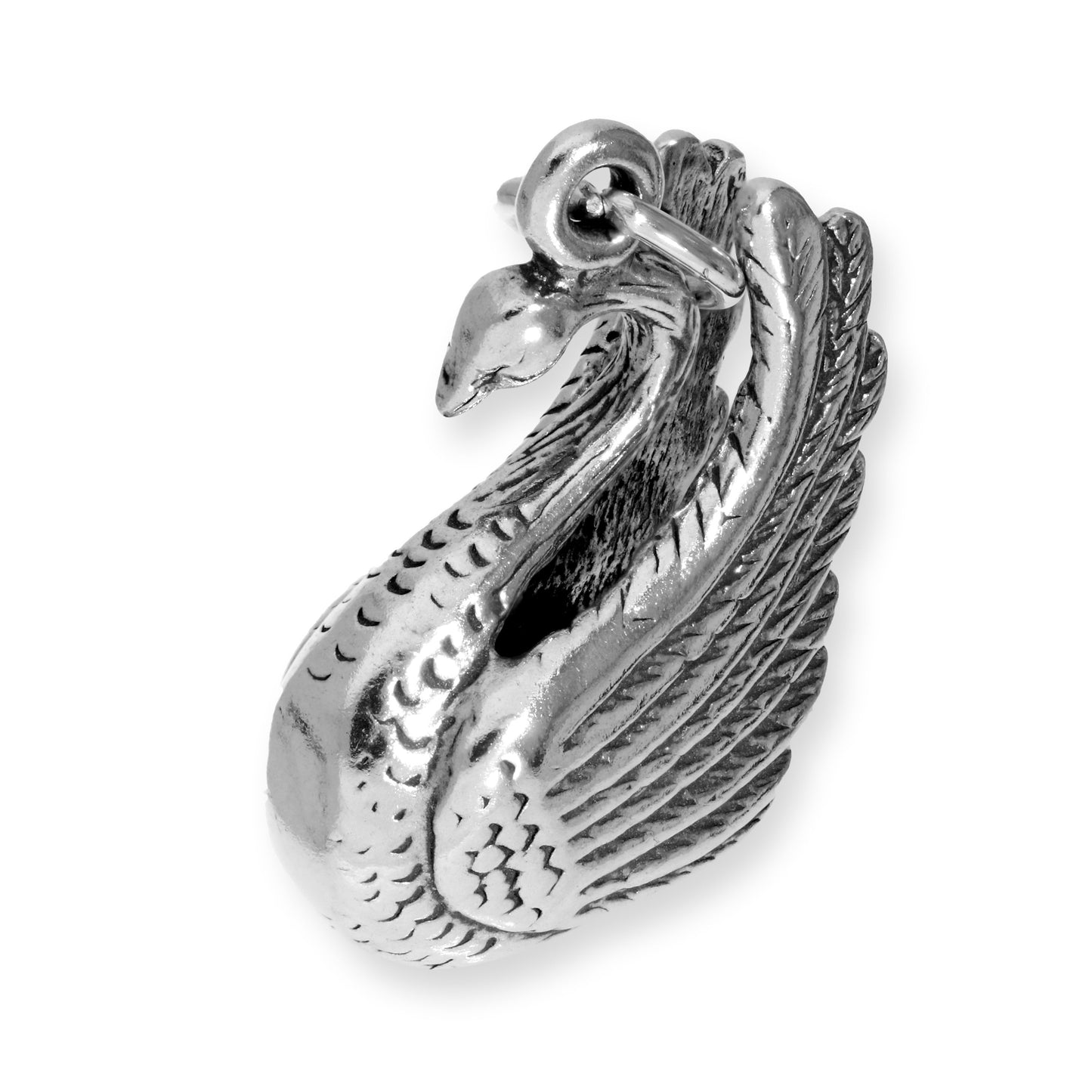 Sterling Silver Large Swan Charm