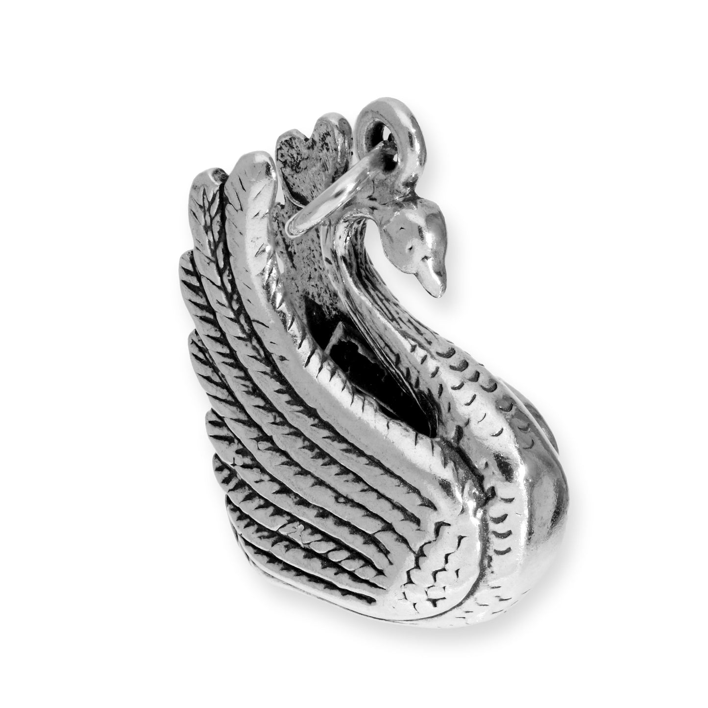 Sterling Silver Large Swan Charm