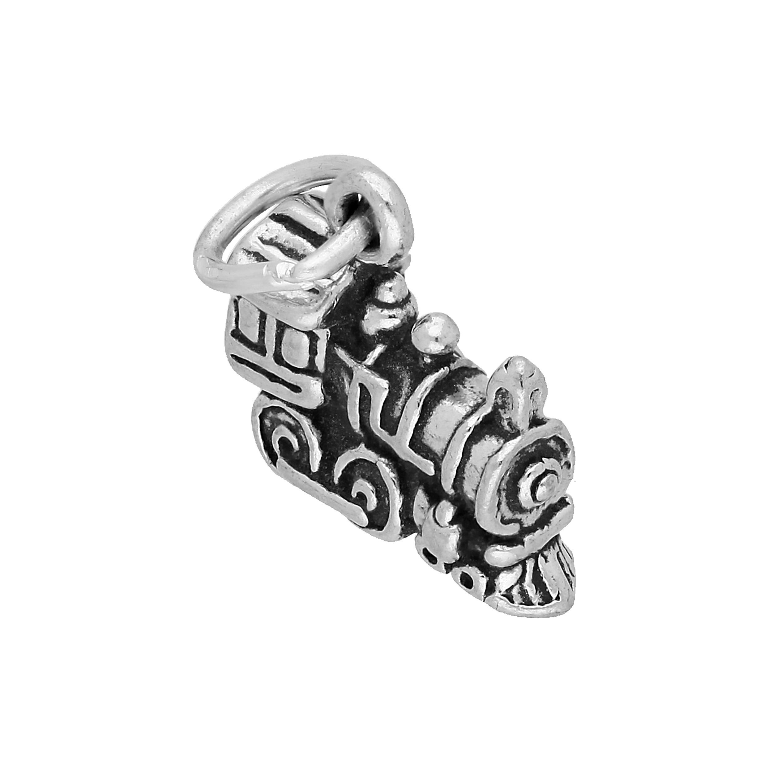 Sterling Silver Steam Train Charm | TheCharmWorks