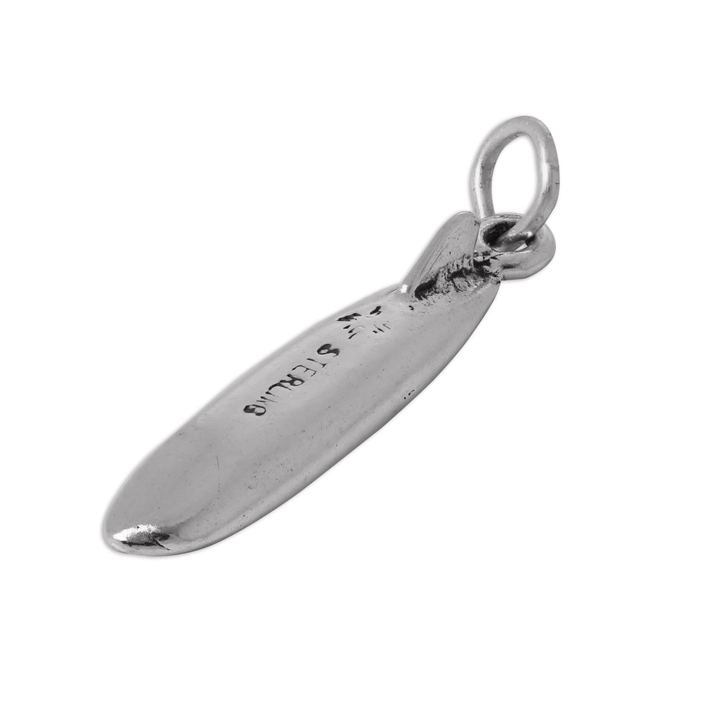 Sterling Silver 3D Surf Board Charm