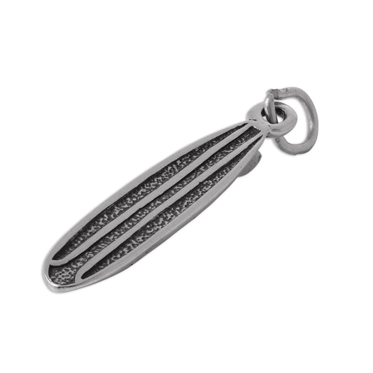 Sterling Silver 3D Surf Board Charm