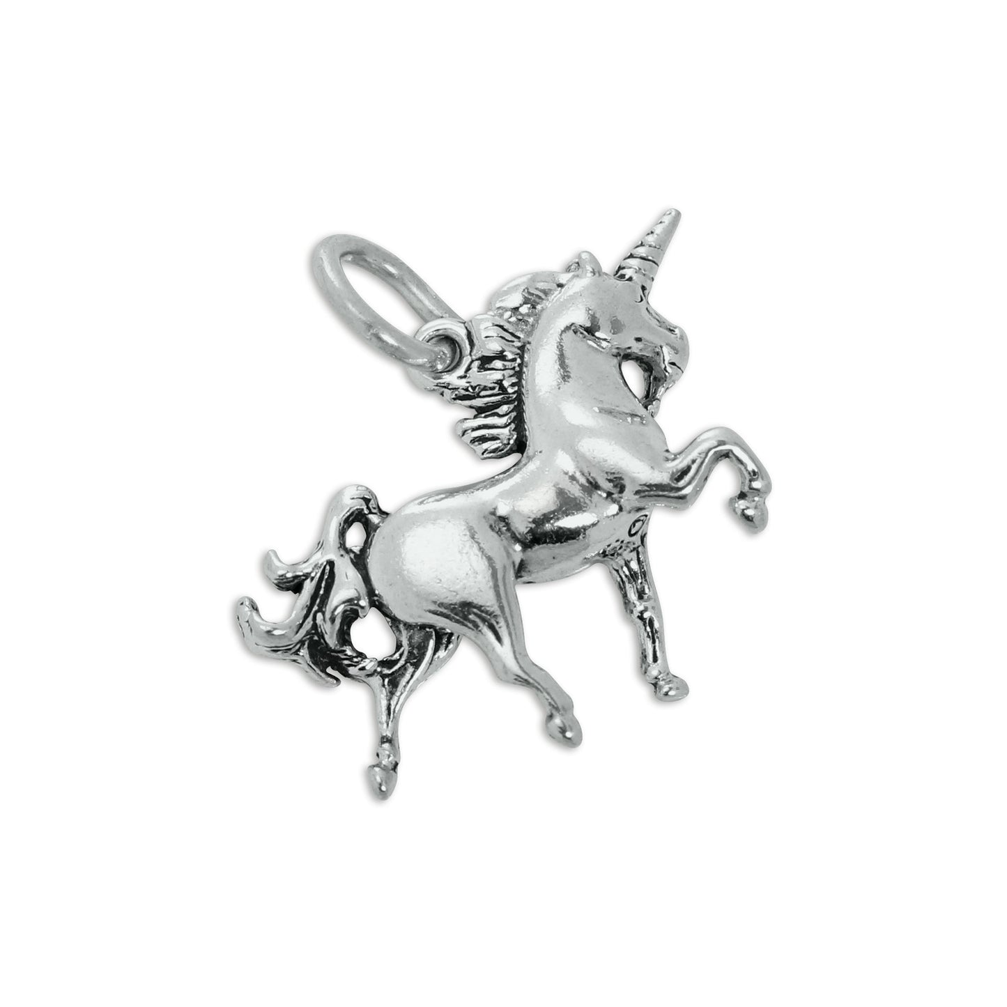 Sterling Silver 3D Unicorn Charm