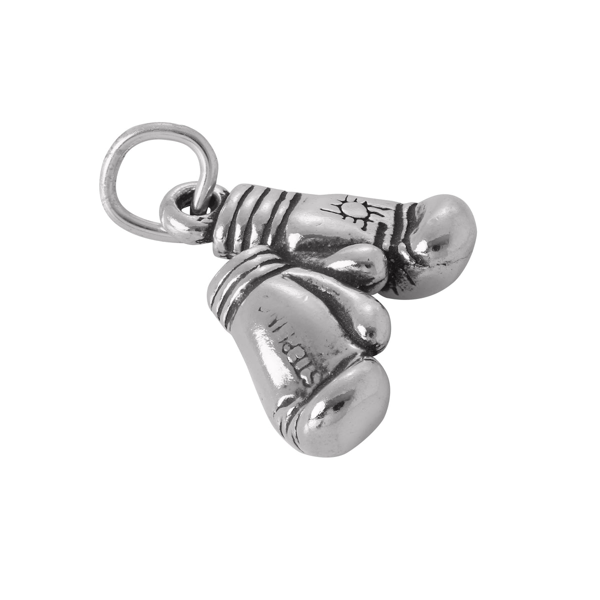 Sterling Silver Boxing Gloves Charm