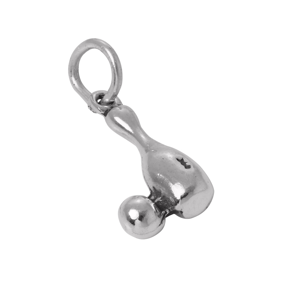 Sterling Silver Bowling Pin and Ball Charm