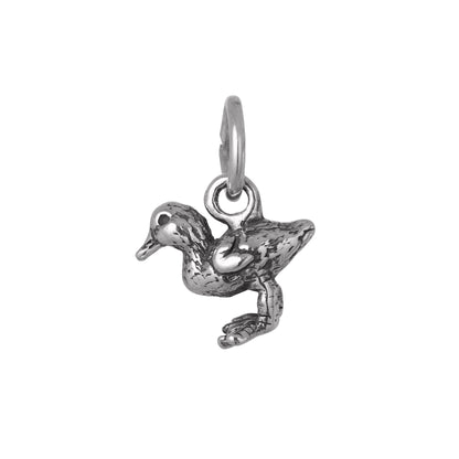 Sterling Silver 3D Duckling Charm