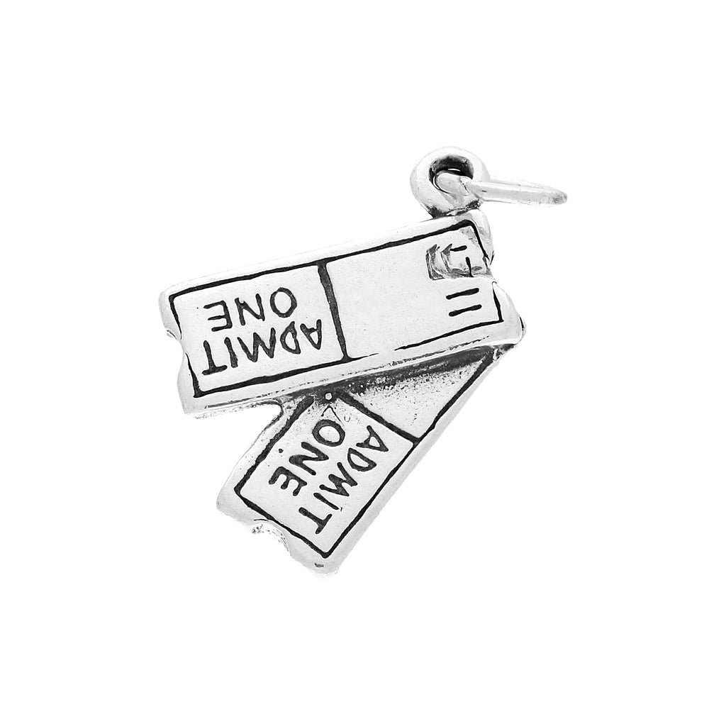 Sterling Silver Tickets Charm