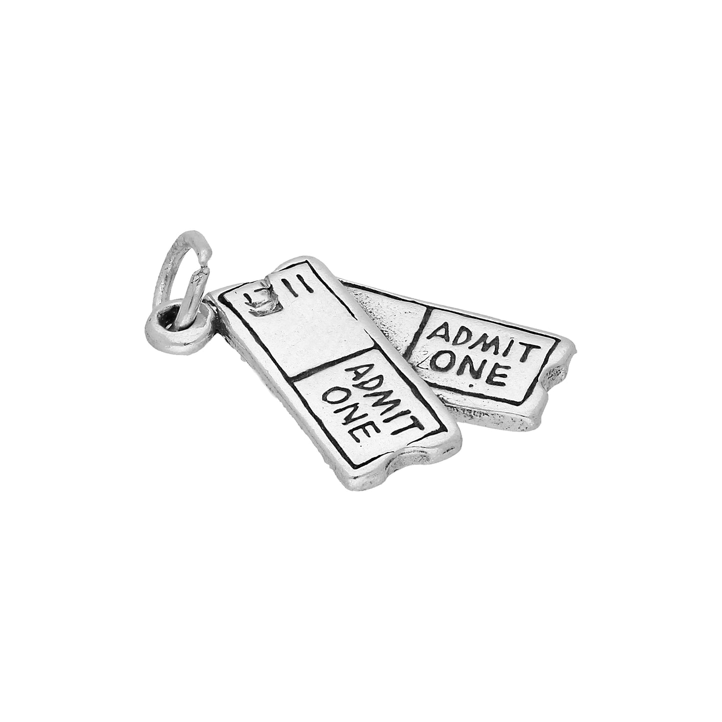 Sterling Silver Tickets Charm