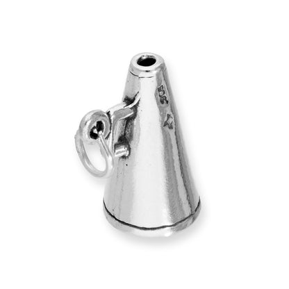 Sterling Silver Megaphone Charm