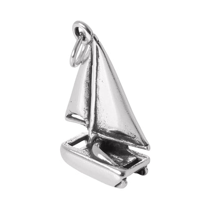 Sterling Silver Catamaran Charm