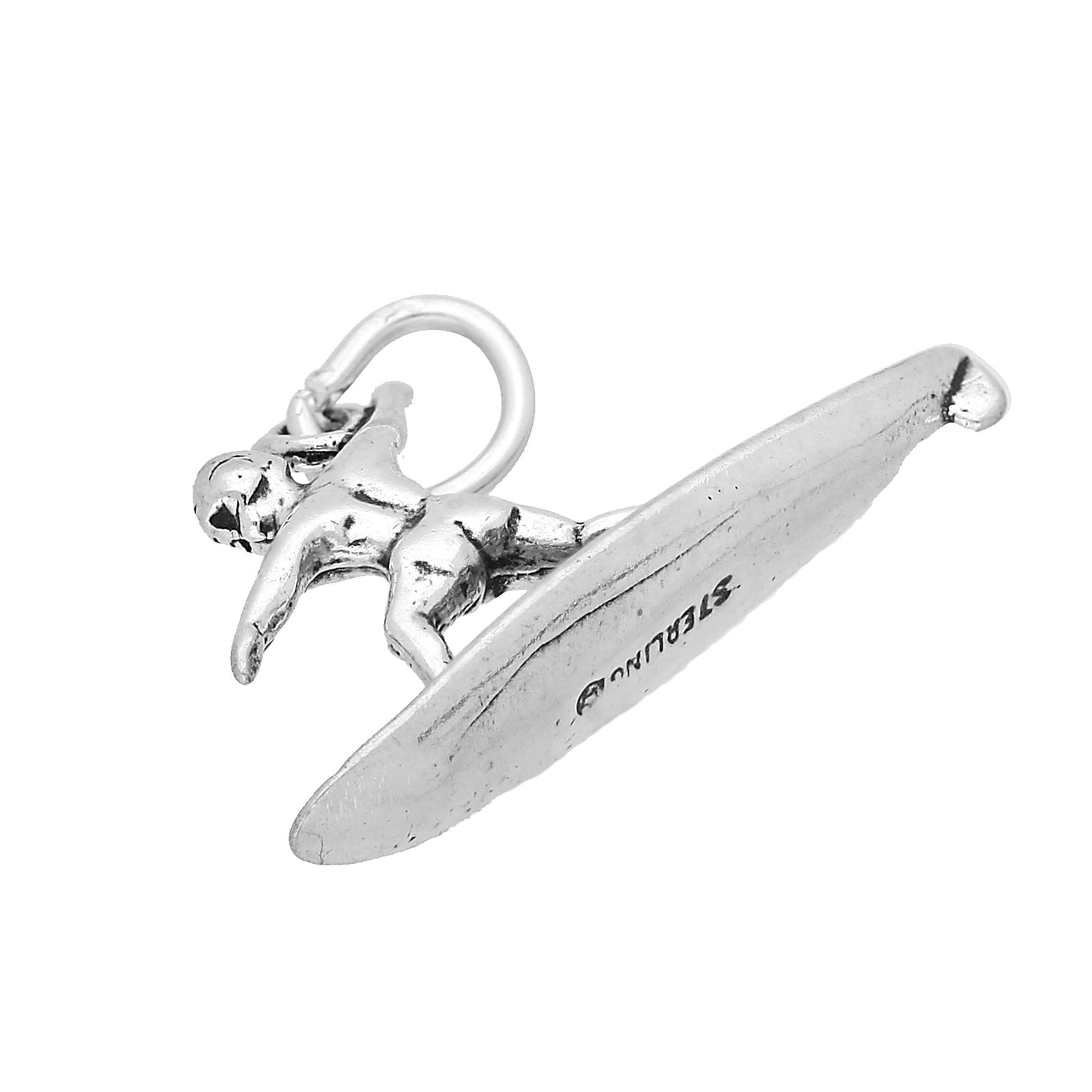 Sterling Silver Surfer Charm