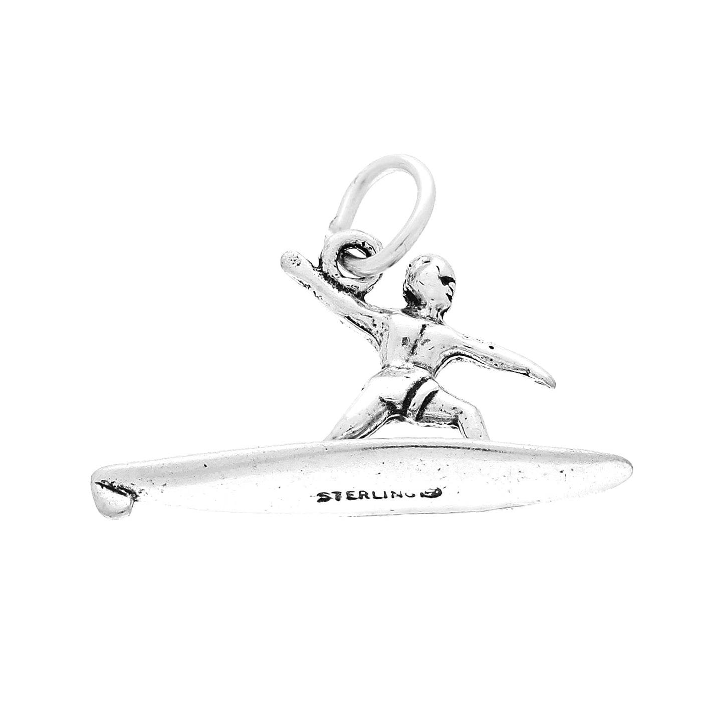 Sterling Silver Surfer Charm