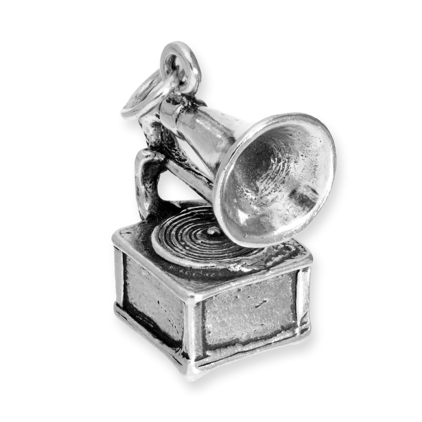 Sterling Silver Gramophone Charm