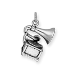 Sterling Silver Gramophone Charm