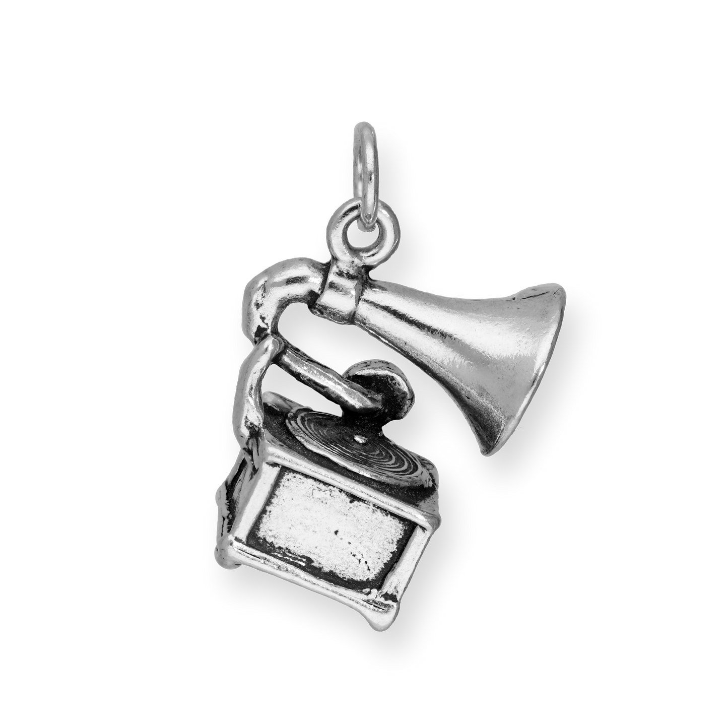 Sterling Silver Gramophone Charm