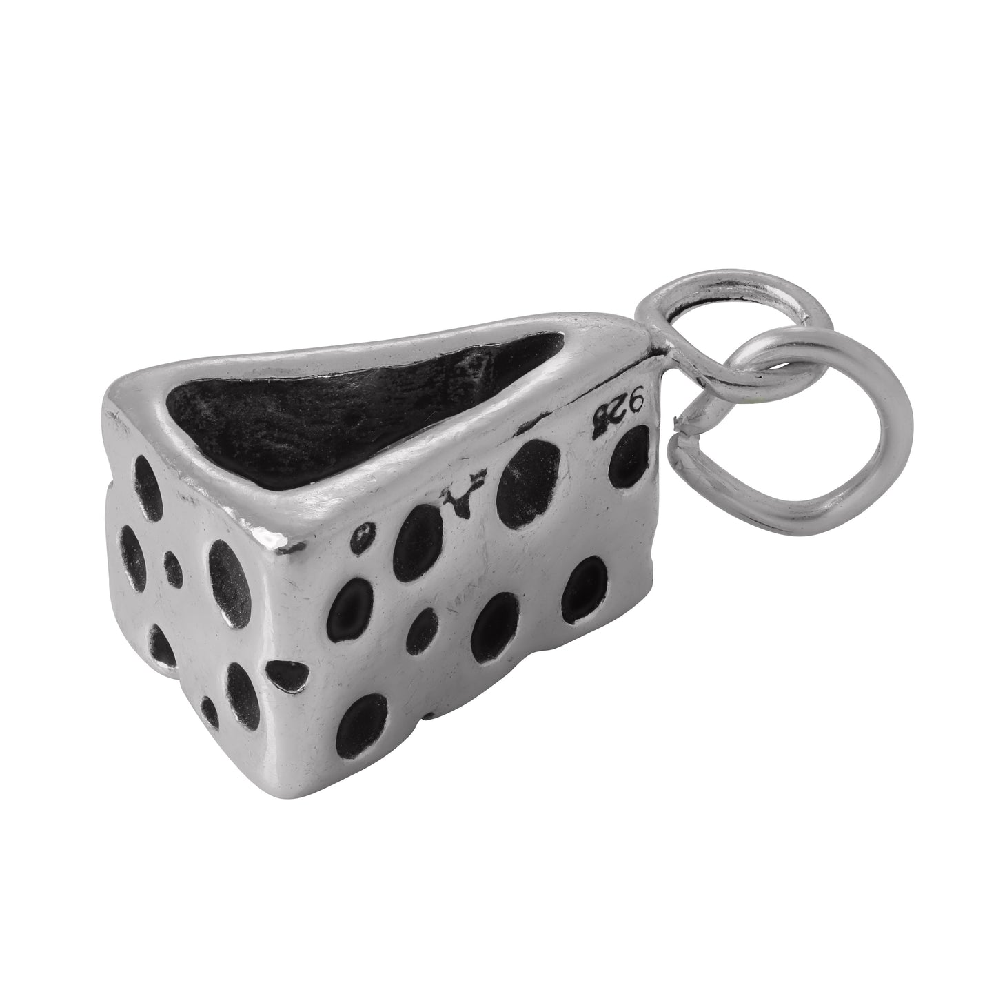Sterling Silver Cheese Charm