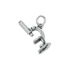 Sterling Silver Microscope Charm