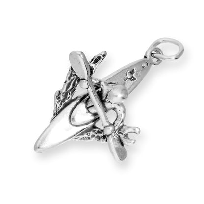 Sterling Silver Kayak Charm