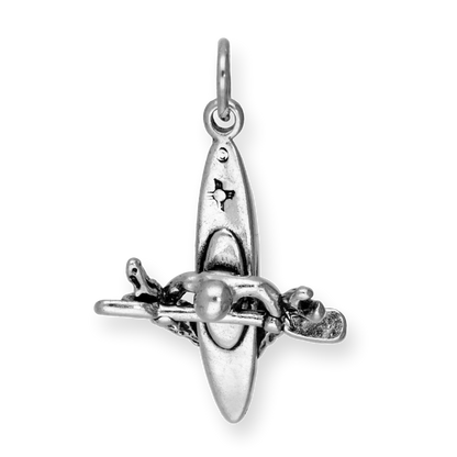 Sterling Silver Kayak Charm