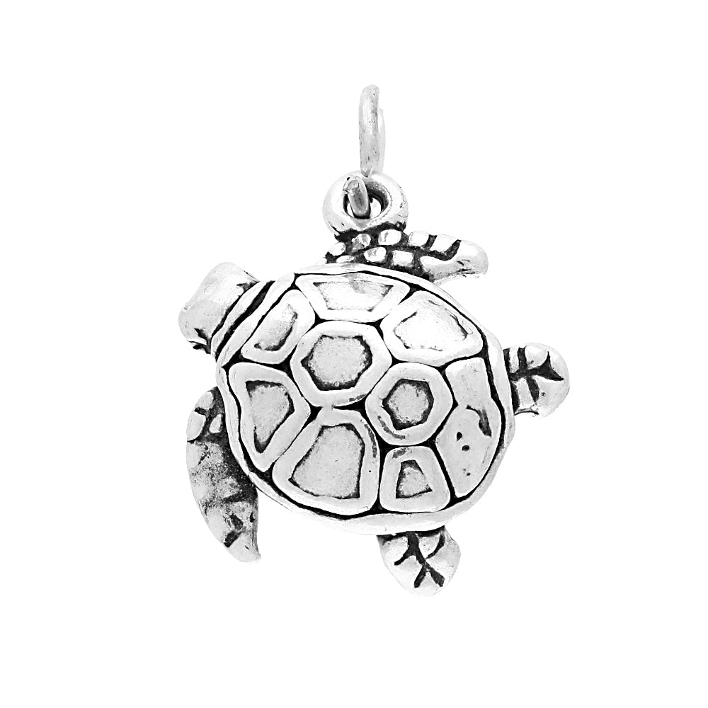 Sterling Silver Turtle Charm | TheCharmWorks