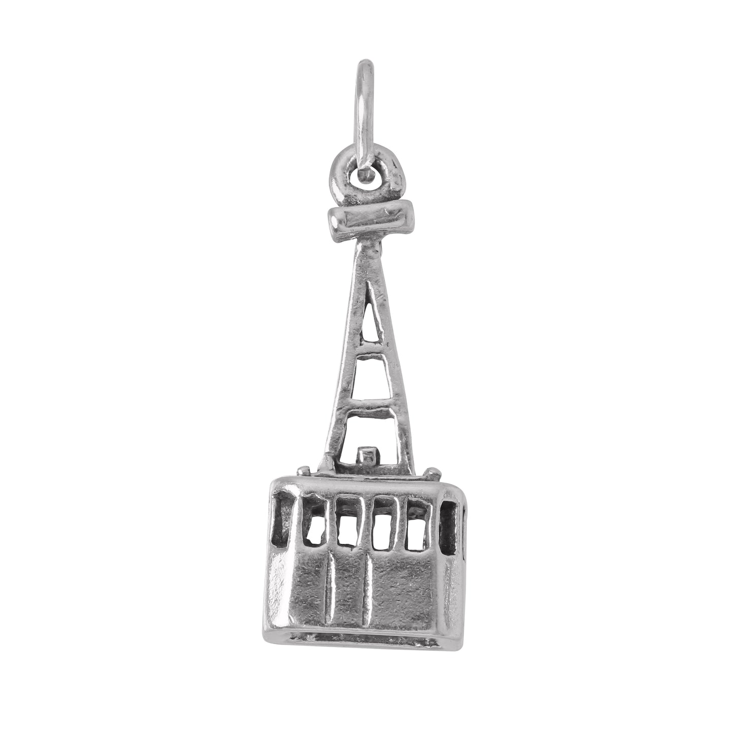 Sterling Silver Cable Car charm