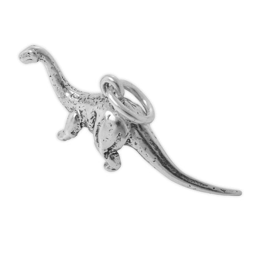 Sterling Silver 3D Brontosaurus Charm