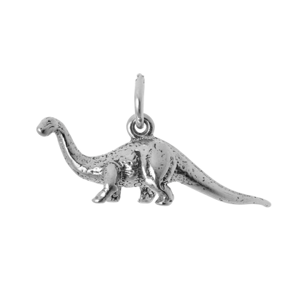 Sterling Silver 3D Brontosaurus Charm