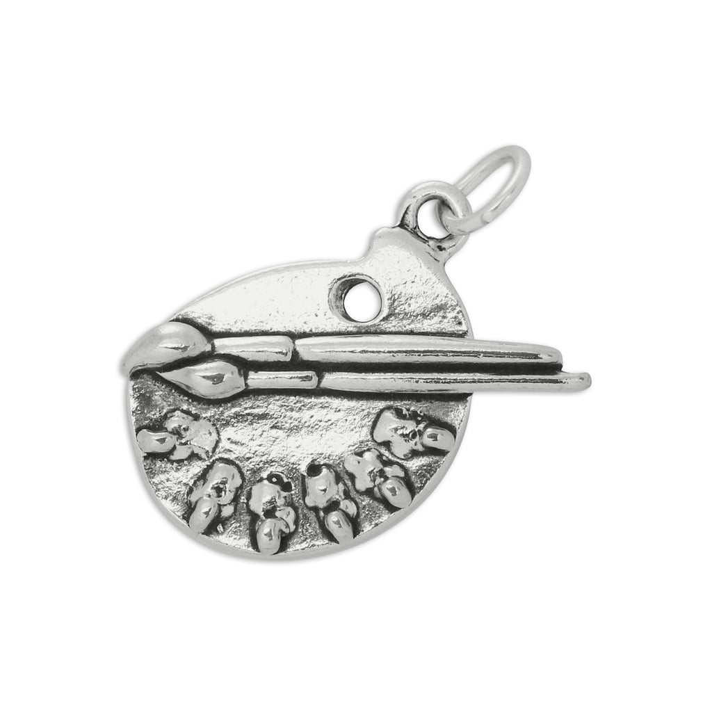 Sterling Silver Artist Palette Charm