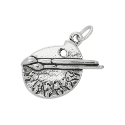 Sterling Silver Artist Palette Charm