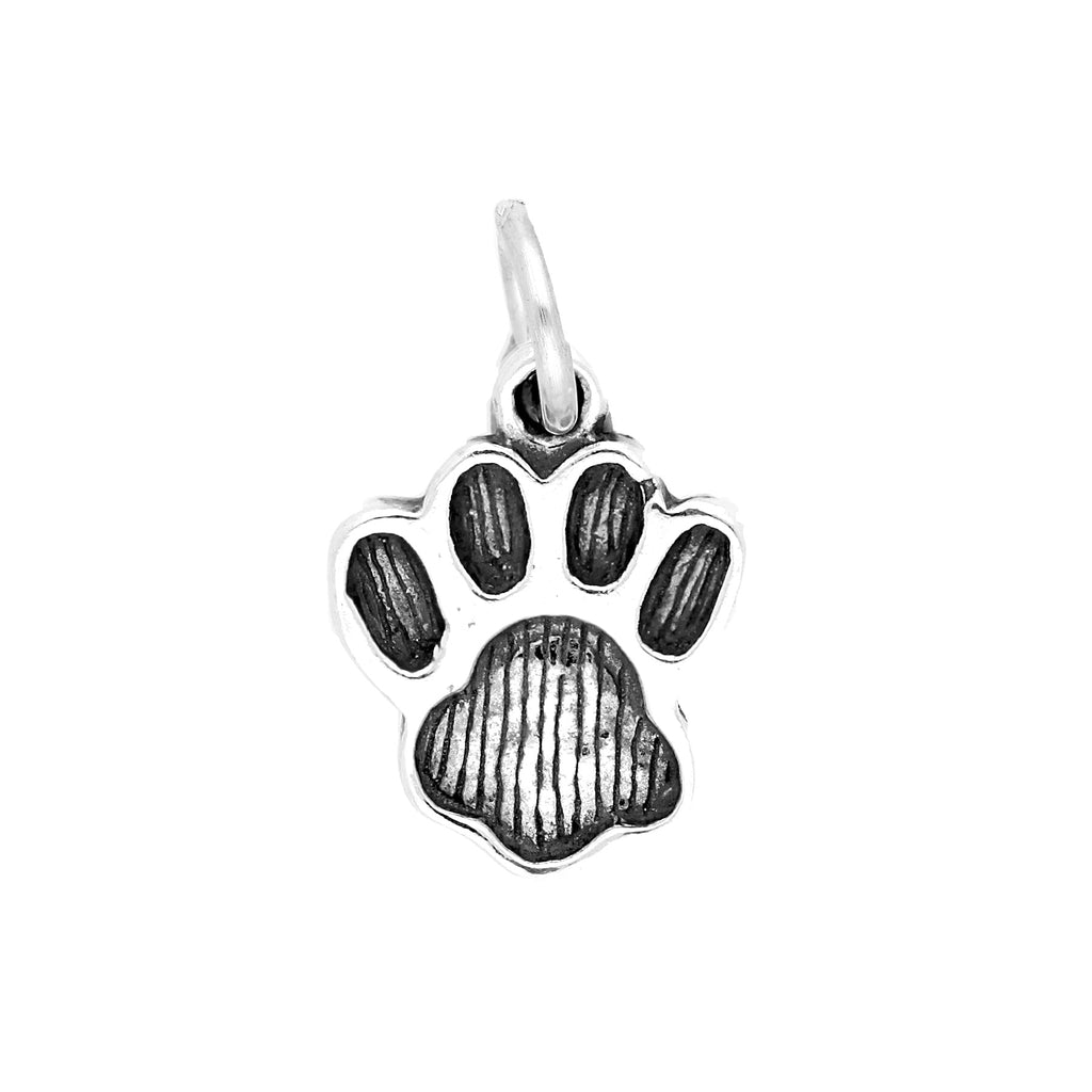 Sterling Silver Large Paw Charm
