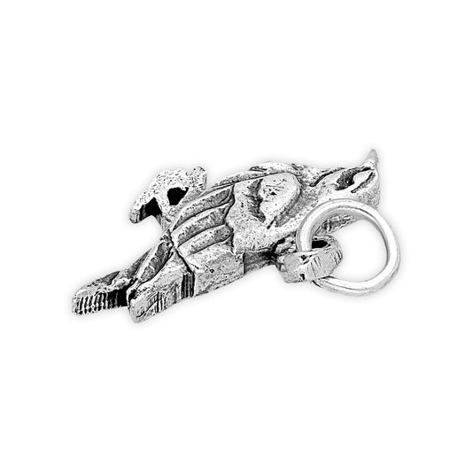 Sterling Silver Raven Charm