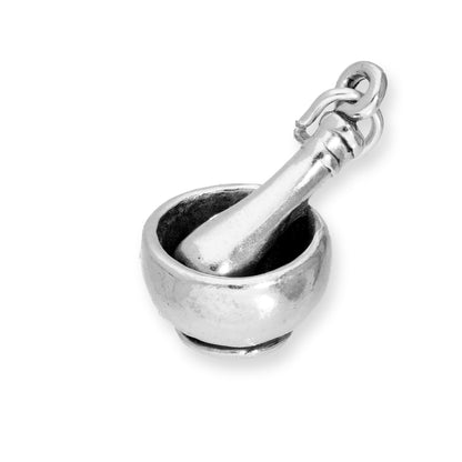 Sterling Silver Mortar and Pestle Charm
