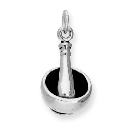 Sterling Silver Mortar and Pestle Charm