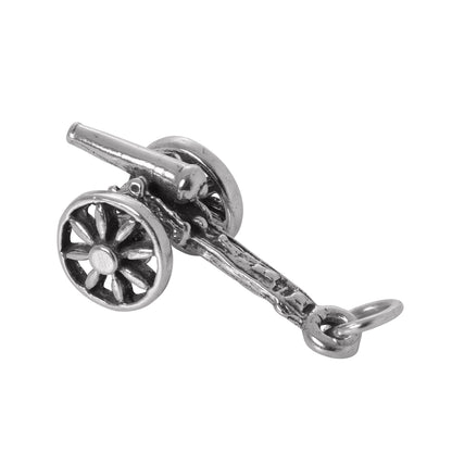 Sterling Silver Cannon Charm