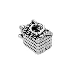 Sterling Silver Doghouse Kennel Charm