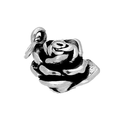 Sterling Silver Rose Charm