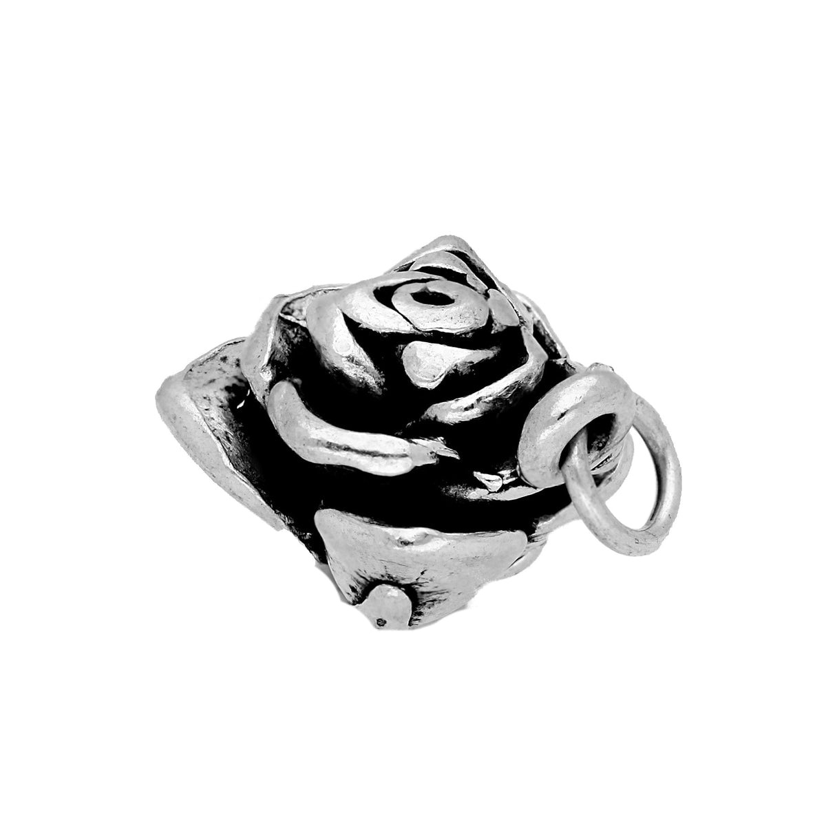 Sterling Silver Rose Charm