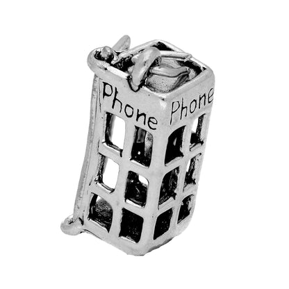 Sterling Silver Phone Box Opening Charm