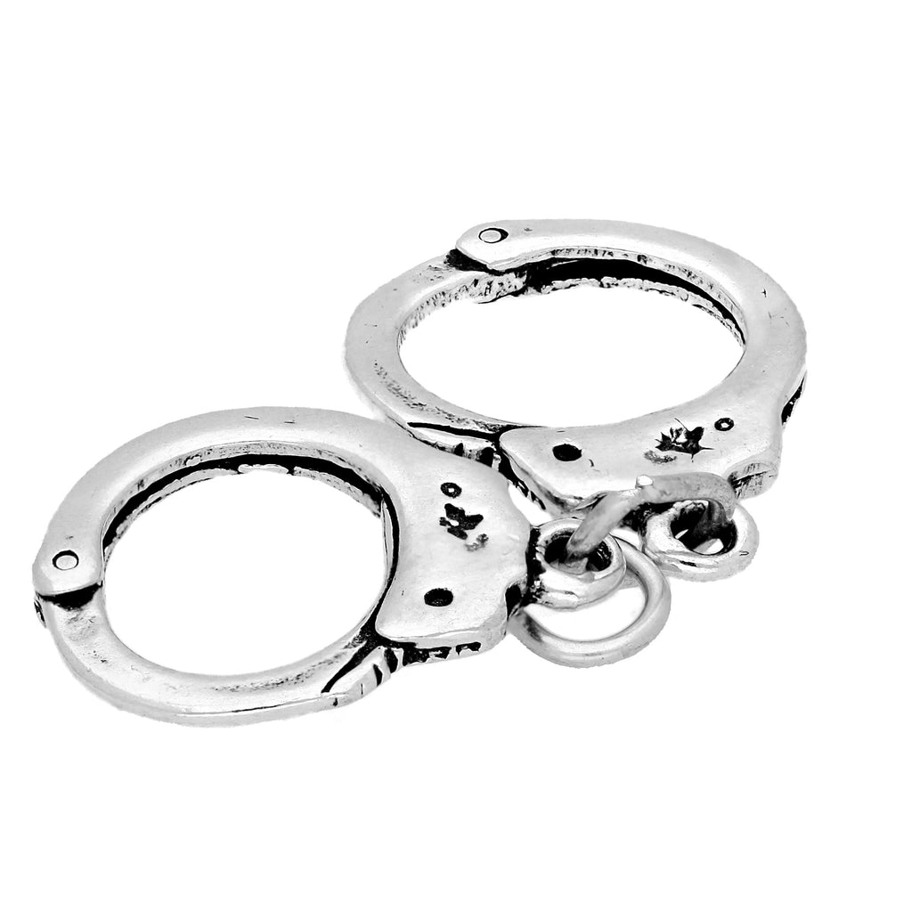 Sterling Silver Handcuffs Charm
