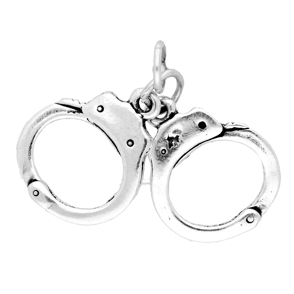 Sterling Silver Handcuffs Charm