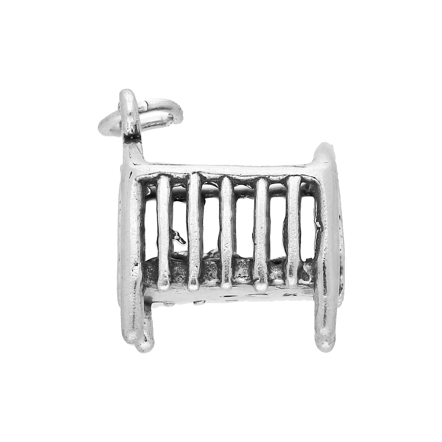 Sterling Silver Baby Cot Charm