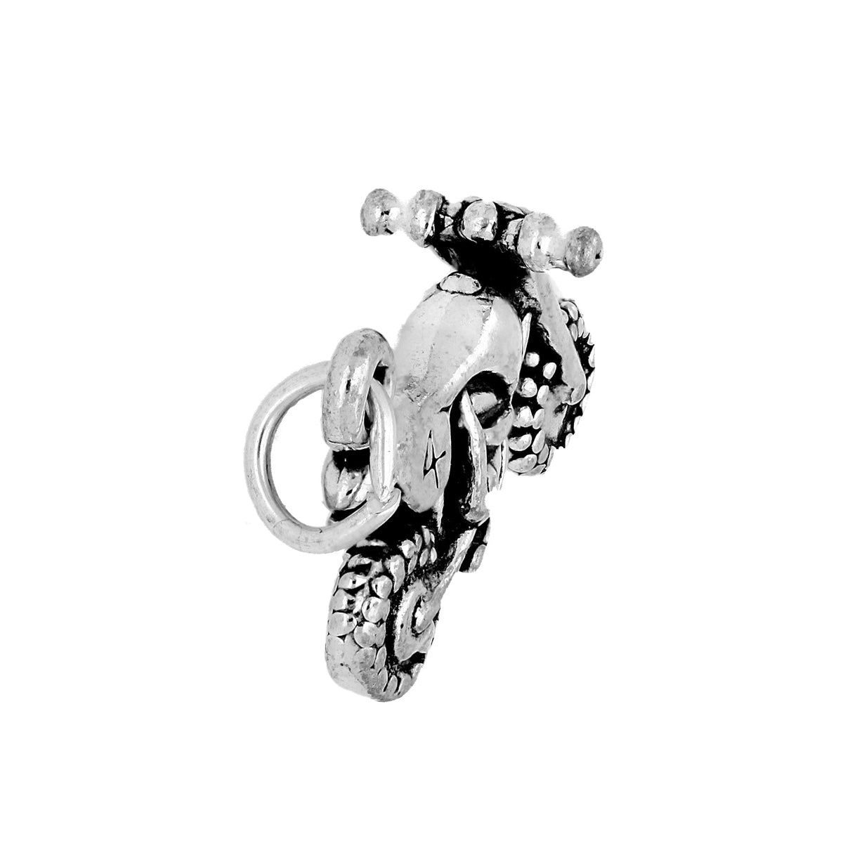 Sterling Silver Dirt Bike Charm