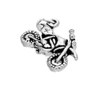 Sterling Silver Dirt Bike Charm