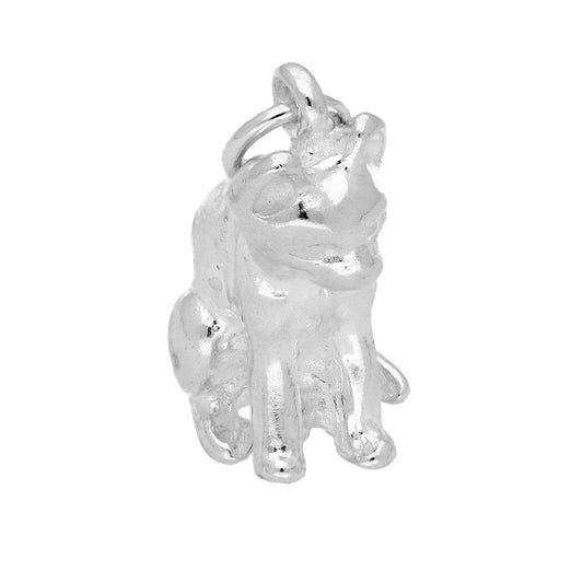 Sterling Silver Cat Charm
