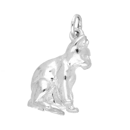 Sterling Silver Cat Charm