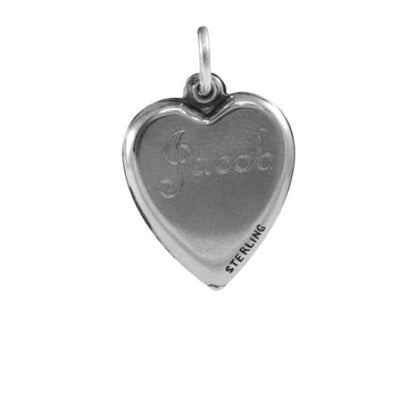 Sterling Silver Twilight Inspired Jacob Heart Charm