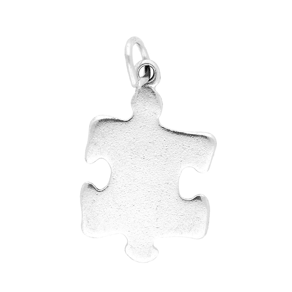 Sterling Silver Puzzle Jigsaw Piece Charm