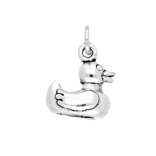 Sterling Silver Rubber Duck Charm