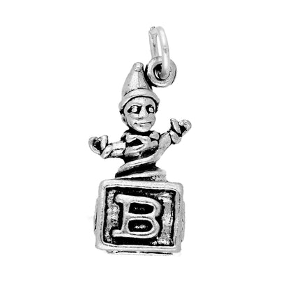 Sterling Silver Jack In The Box Charm