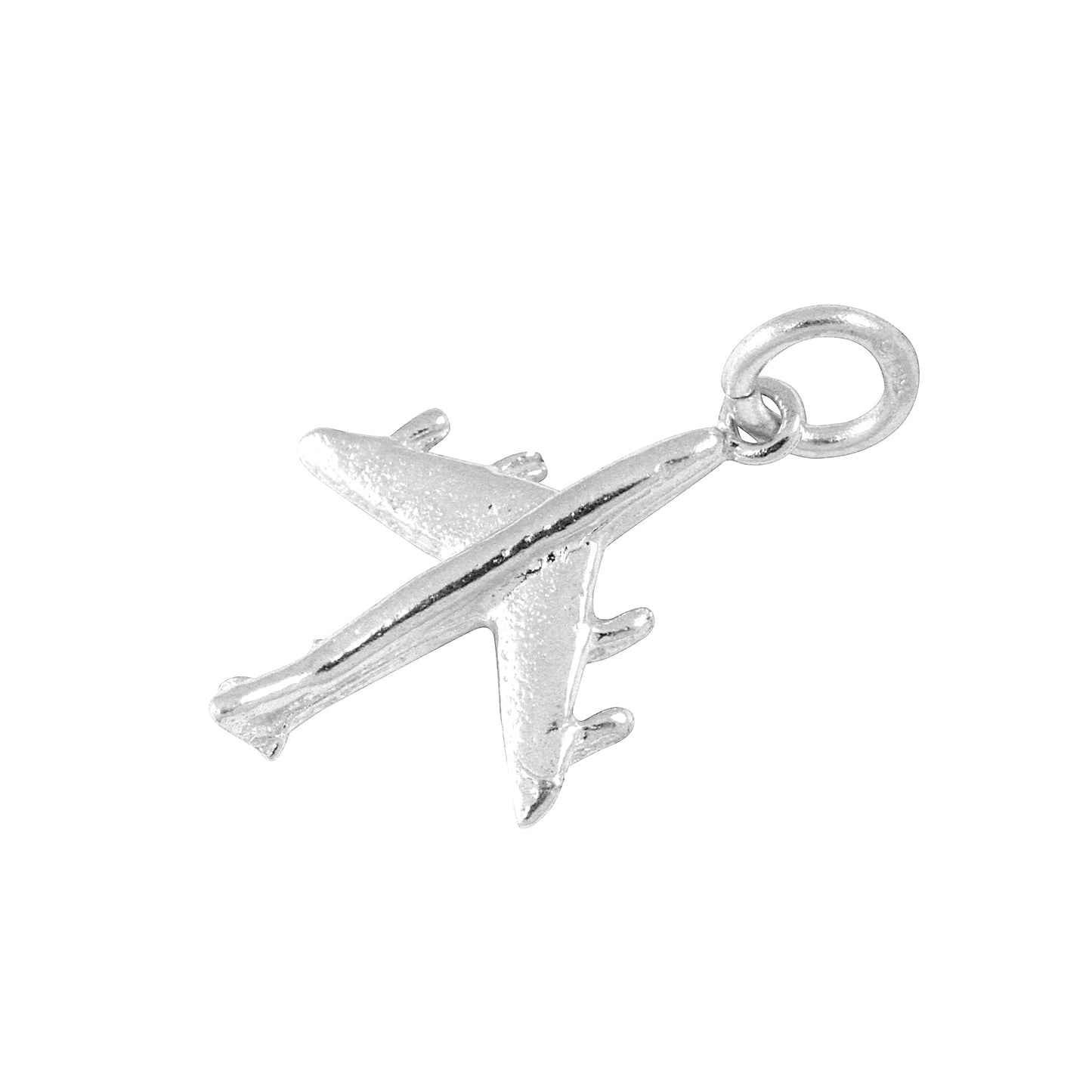 Sterling Silver 747 Plane Charm