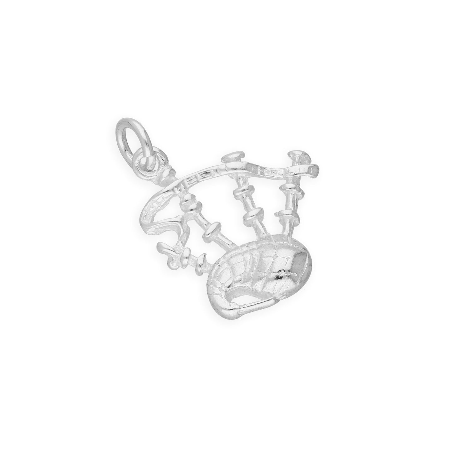 Sterling Silver Scottish Bagpipes Charm
